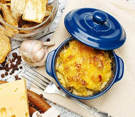 Gratin de pommes de terre aux cèpes