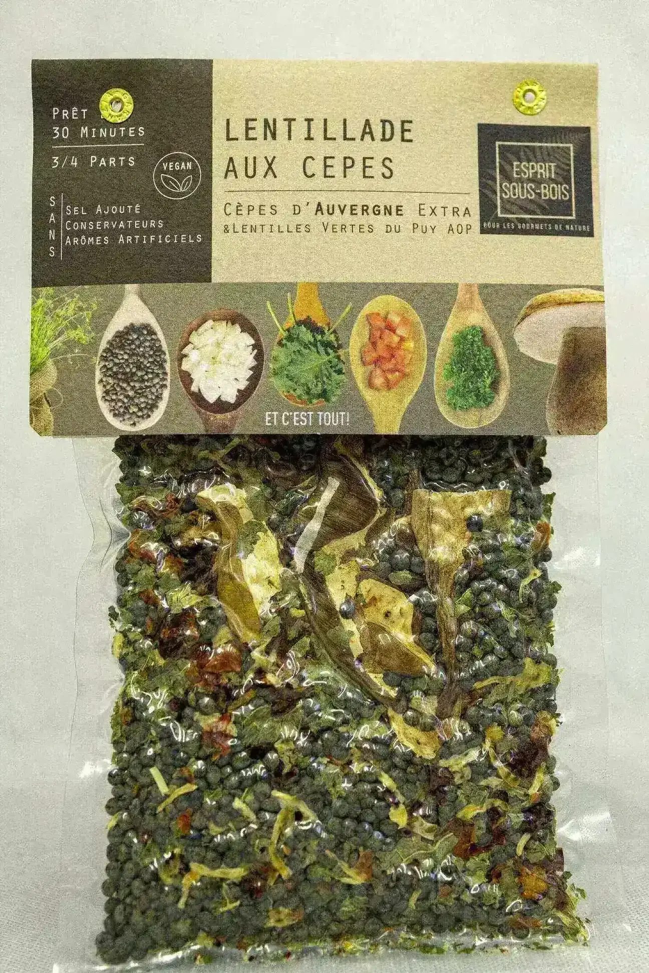 Lentillade aux cèpes
